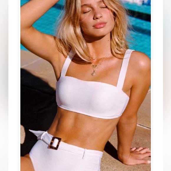 Seafolly Other - NWOT SEAFOLLY Capri Sea  Bandeu Bikini Top White